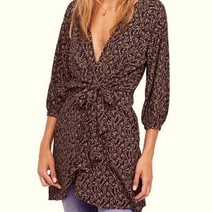 Free People Clara Tunic fall floral NWT